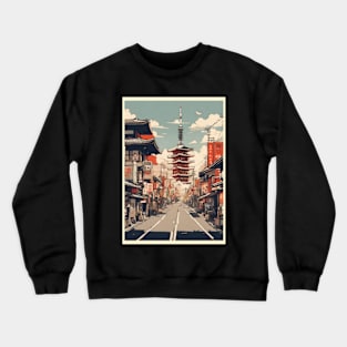 japan tokyo vintage travel tourism 13 Crewneck Sweatshirt